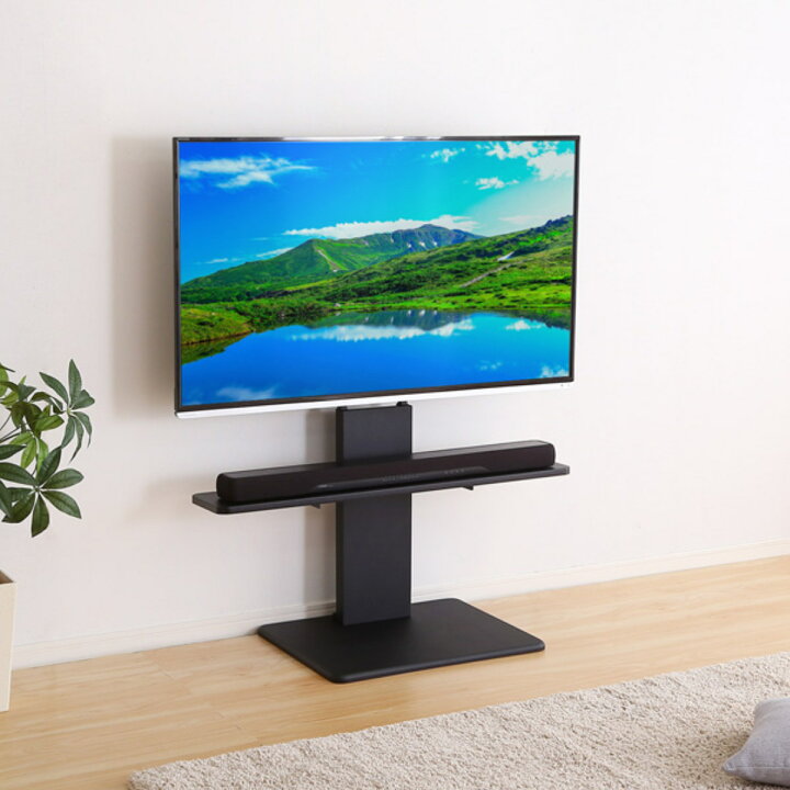 楽天市場】テレビスタンド 55インチ対応 ロータイプ 壁寄せ 耐震 首 