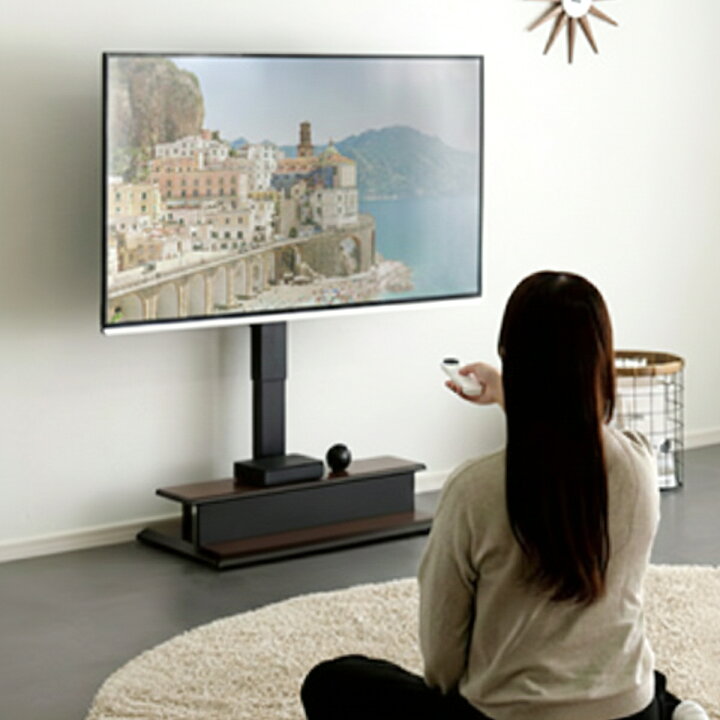 楽天市場】テレビスタンド 32～55型対応 電動昇降 首振り リモコン付き 