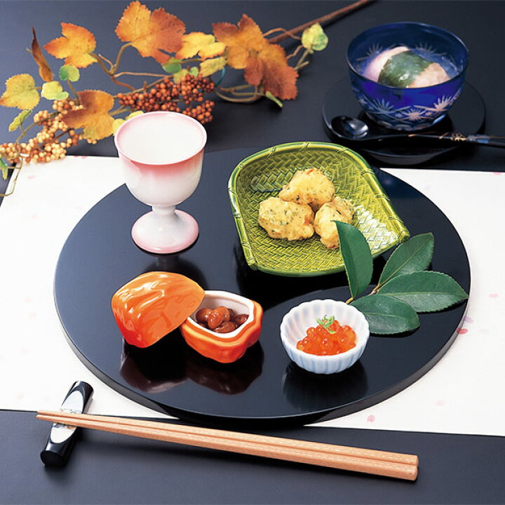 楽天市場】盛皿 木製 一尺 丸多様盛台 黒 盛器 盛り皿 皿 食器 業務用 