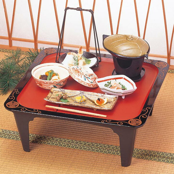 楽天市場】お膳 将軍本膳 片面タイプ 足付 朱干漆 紋唐草 本膳 業務用 