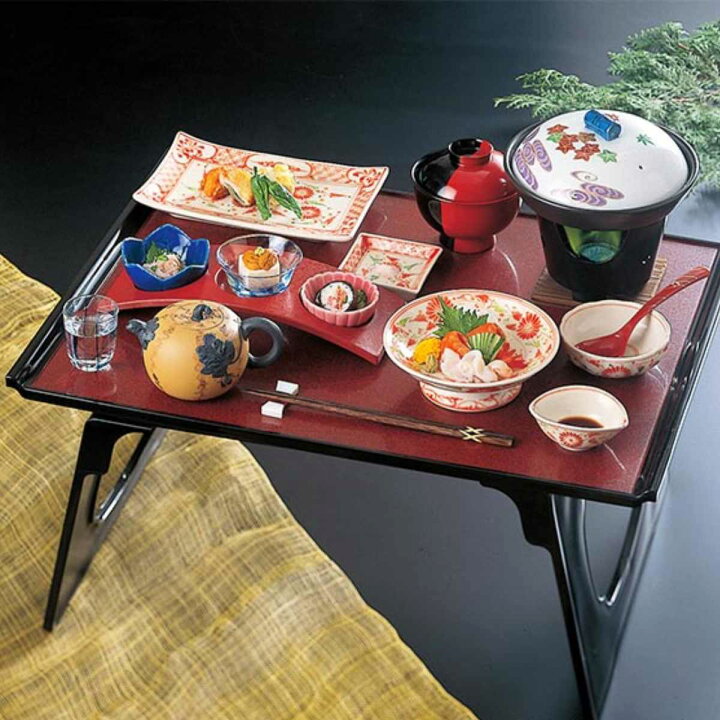 楽天市場】お膳 宗和膳 セット 片面タイプ 足付 ウルミタタキ 天黒 渕 