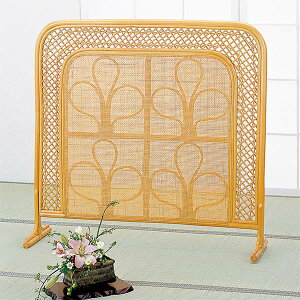 ラタンスクリーン 籐 衝立 小サイズ 幅105cm ( 和 アジアン 間仕切り 日除け パーティション 衝立 ついたて 送料無料 )