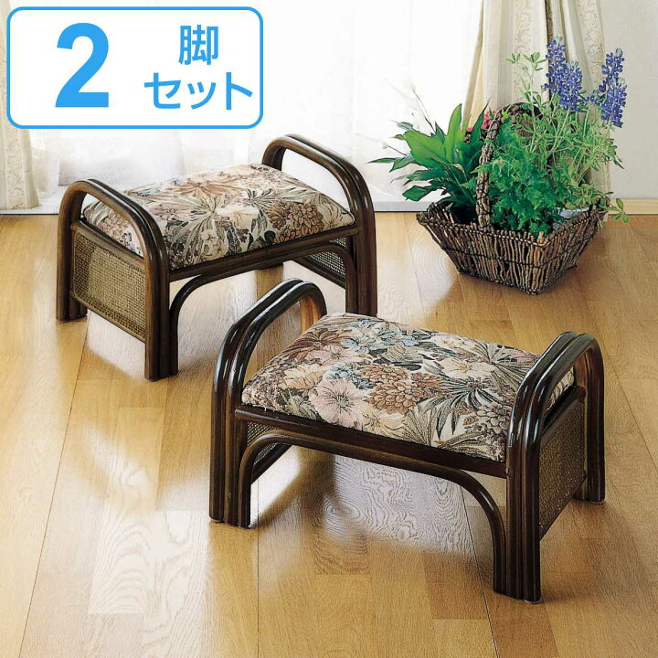 楽天市場】籐 楽々座椅子 ロータイプ 2個組 座面高23cm （ 送料無料 