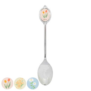 スプーン 13cm Fleur ステンレス ( ティースプーン コーヒースプーン デザートスプーン カトラリー 洋食器 日本製 コーヒー 紅茶 まぜる デザート スイーツ エレガント おしゃれ 花柄 )