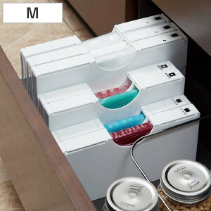 ゴミ袋ストッカー ゴミ袋&保存袋用ホルダー M マグネットシート付き ( ゴミ袋ホルダー 保存袋ホルダー ゴミ袋ストッカー 20L キッチン収納ケース ポリ袋ストッカー レジ袋ストッカー レジ