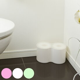 トイレットペーパー収納 トイレットペーパーBOX Pise ピンク （ ボックス ラック ペーパー収納 トイレ収納 ピセ PISE トイレラック トイレボックス トイレ用品 省スペース ）