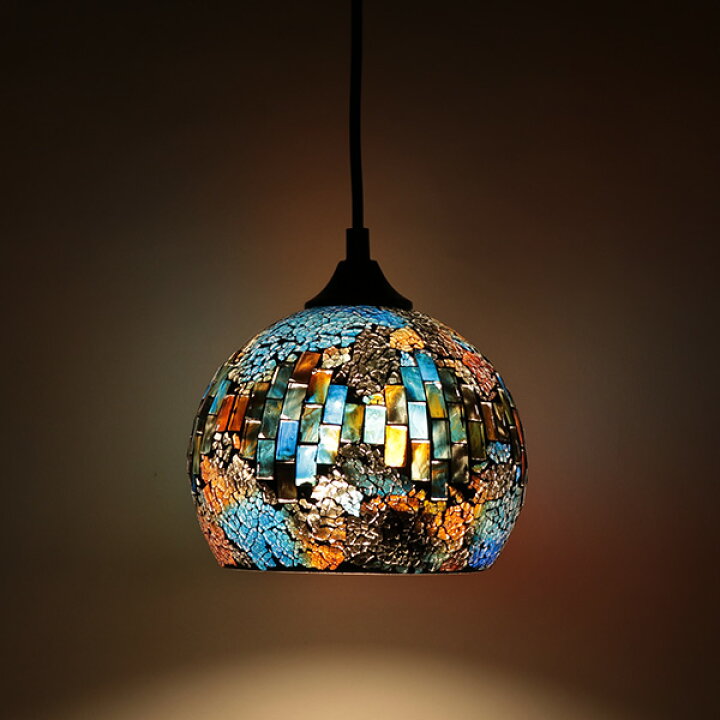 楽天市場】照明 ペンダントライト 1灯 モザイク LED対応 モザイク