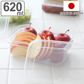 保存容器 620ml マイクロクリア フードケース S クリア （ 密閉 プラスチック 日本製 プラスチック保存容器 食洗機対応 透明 クリアタイプ キッチン用品 キッチン雑貨 食品 保存 保存ケース 積み重ね ）