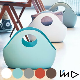 ENOTS インテリアバッグ m 収納バスケット （ 収納 収納ケース 小物 収納バッグ バスケット 軽量 小物入れ 持ち手 洗濯かご ランドリーバッグ スタッキング 日本製 アウトドア 小物収納 水洗い 北欧 やわらかい おしゃれ ）