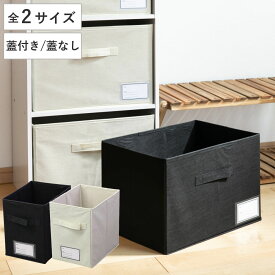 収納ケース 布 不織布 見出し付き カラーボックス インナーボックス （ 収納 ケース ボックス 収納ボックス インナーケース 引き出し 取っ手付き 持ち手付き ファブリック 布製 折りたたみ コンパクト おしゃれ ）