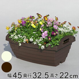 【先着】最大400円OFFクーポン有！ プランター ハンディプランター 丸樽 （ 植木鉢 鉢 園芸用品 ガーデニング 持ち手付き 底あみ 底穴 通気性 庭 ガーデン 屋外 外 移動 家庭菜園 寄せ植え おしゃれ 丸樽型 ）