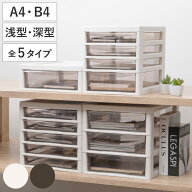 書類ケース レターケース A4 B4 アプロス 卓上 浅型 深型 （ 書類 収納ケース 卓上収納 4段 多段引出し …