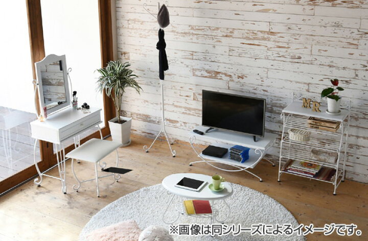楽天市場】ドレッサー スツール付 ロートアイアン 幅67cm （ 送料無料 