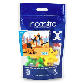 知育玩具 インカストロDoypack Tor20ピース入り （ ブロック オモチャ ショベルカー 5歳以上 イタリア製 知育おもちゃ モッテッソーリ 男の子 小学生 子供 キッズ 室内遊び 知育 玩具 プレゼント 想像力 集中力 忍耐力 1つの形 ）