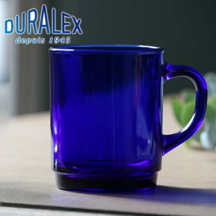楽天市場 Duralex デュラレックス マグカップ 250ml サファイア コップ 食器 洋食器 強化ガラス 耐熱 食洗機対応 電子レンジ対応 カップ マグ ガラス 青 耐熱ガラス おしゃれ かわいい モダン リビングート 楽天市場店