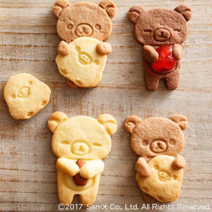 楽天市場 クッキー型 抱っこクッキー型 リラックマ キャラクター 日本製 抱っこ クマ クッキー 抜型 お菓子作り 製菓 型 製菓道具 だっこ ビスケット リビングート 楽天市場店
