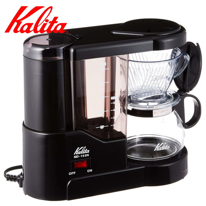 楽天市場】Kalita カリタ コーヒーメーカー MD-102N ブラック （ 5 