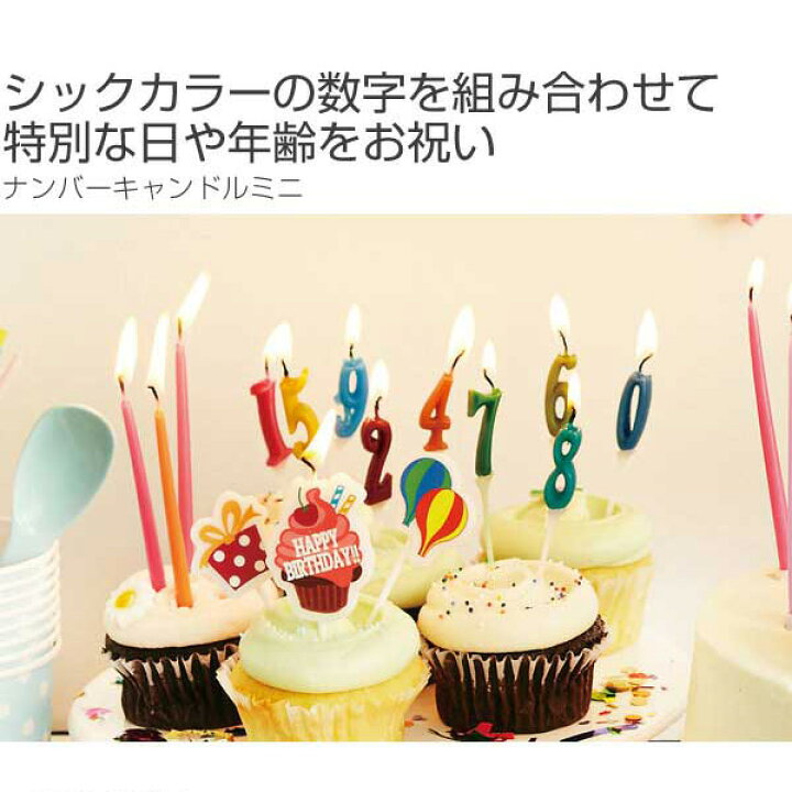 ケーキ キャンドル パーティーピックキャンドル ナンバーキャンドル 6 誕生日 ろうそく ローソク ロウソク ケーキ用 数字 パステル 緑 69 Off