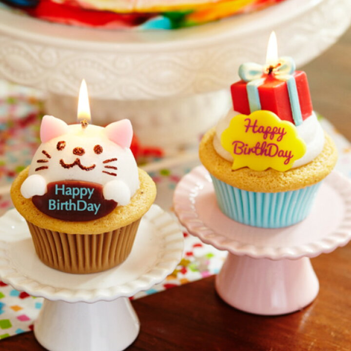 楽天市場 キャンドル バースデーカップケーキキャンドル ろうそく カメヤマ ケーキ アロマキャンドル ロウソク ローソク インテリア 雑貨 スイーツキャンドル パーティーキャンドル リアル 香り付き アロマ スイーツ リビングート 楽天市場店