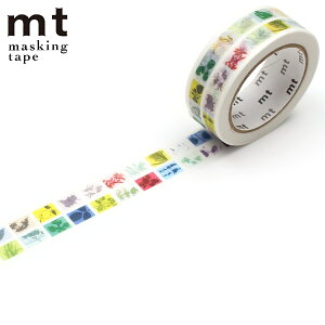 マスキングテープ mt island universe Flags・leaf S 15mm×7m ( マステ カモ井 カモ井加工紙 貼ってはがせる シール ステッカー エムティー ラッピング 手帳 デコレーション アレンジ おしゃれ 文房具