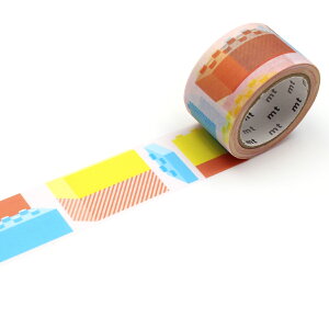 書く描くテープ マスキングテープ ブロック 25mm×7m mt ( マステ カモ井 カモ井加工紙 書ける 書き込める 水性ペン 鉛筆 貼ってはがせる シール かわいい 手帳 デコレーション アレンジ おし