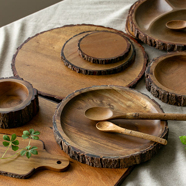 楽天市場】プレート 27cm Konoka 木製 アカシア 食器 皿 （ アカシア 
