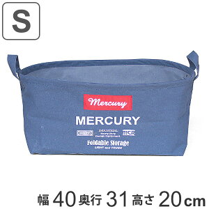 収納ボックス 幅40×奥行31×高さ20cm 布 キャンバス オーバル S マーキュリー ストレージボックス ( 収納 楕円形 ボックス ケース 持ち手付き 小物 だ円 小物収納 収納用品 おしゃれ )