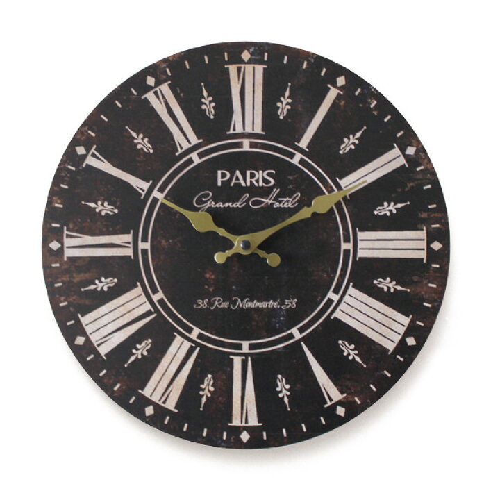 楽天市場】掛け時計 PARIS アナログ おしゃれ 時計 （ 壁掛け時計 