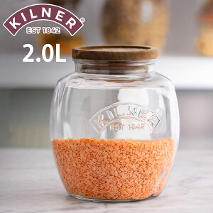 ۑr KILNER ؊W 2L Universal Jar Acacia Wooden Lid i Li[ ۑr KX ؐt^ H@Ή e KXW[ LjX^[ KXۑr َq Om[   2000ml 
