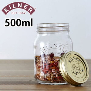 �ۑ��r KILNER 500ml Preserve Jar �i �L���i�[ �K���X�r �K���X�K���X�r �K���X ���� �H��@�Ή� ��d�t�^�� �ۑ� �H�i �v���U�[�u�W���[ �����e�� �W���� �s�N���X �Е� ������ �j