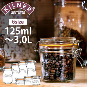 ۑe KILNER ROUND CLIPTOP JAR 125ml 350ml 500ml 1L 1.5L 2L 3L i Li[ H@Ή Nbvgbv{g  |bg KX    g R[q[ sNX VA  