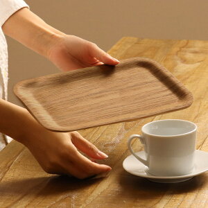KINTO キントー ノンスリップトレイ 220x120mm チーク ( 22X12cm レクタングル 木製 お盆 トレー トレイ 長角 すべり止め加工 ノンスリップ 細長 木 天然木 すべらない キッチントレー カフェトレ