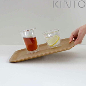 KINTO キントー ノンスリップトレイ 320x320mm ウィロー ( トレー ノンスリップ スクエア 32cm ウィロー 木製 お盆 トレイ すべり止め加工 正方形 ランチョンマット 木 天然木 すべらない キッチ