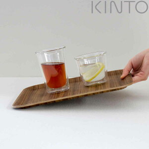 KINTO キントー ノンスリップトレイ 320x320mm チーク ( トレー ノンスリップ スクエア 32cm チーク 木製 お盆 トレイ すべり止め加工 正方形 ランチョンマット 木 天然木 すべらない キッチント