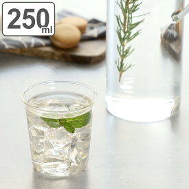 キントー グラス 250ml CAST ウォーターグラス 耐熱ガラス （ KINTO 食洗機対応 電子レンジ対応 ガラスコップ カップ ガラス製 水 お茶 紅茶 ジュース 白湯 おしゃれ ）