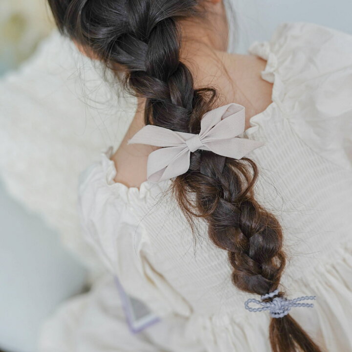 楽天市場】ヘアクリップ ヘアゴム スエードリボンクリップ＆ヘアゴム  