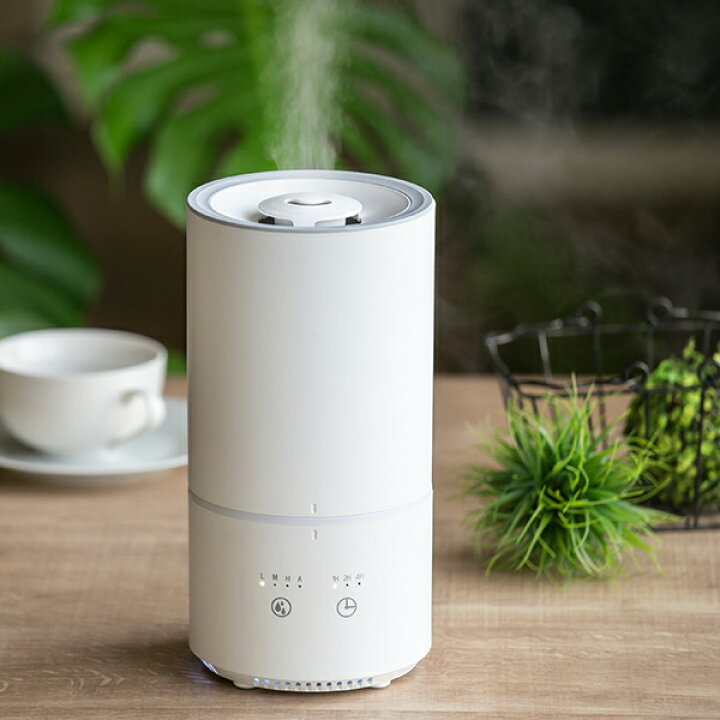 楽天市場 加湿器 上から給水 1l 超音波 ミスト 卓上 アロマ おしゃれ 1リットル アロマディフューザー 空気清浄器 タイマー 上部給水 オフィス コンパクト 静音 超音波加湿器 Led 人気 おすすめ 丸洗い お手入れ簡単 リビングート 楽天市場店