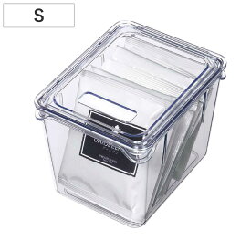 保存容器 透明保存容器 Sサイズ （ キッチン 収納ケース ストッカー 食品保存 トレー 深型 日本製 BPAフリー 蓋付き 冷蔵庫収納 冷蔵庫 スタッキング 乾物 整理 中が見える プラスチック パントリー 棚 小物収納 ）
