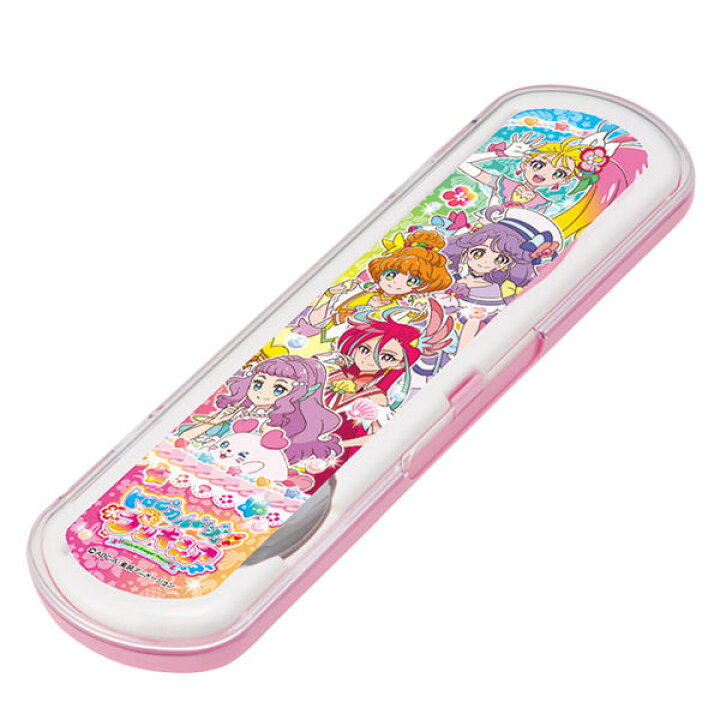 楽天市場 コンビセット トロピカル ジュ プリキュア 箸 スプーン 子供 カトラリーセット お箸 食洗機対応 トロピカルージュプリキュア カトラリー ケース付き 幼稚園 保育園 子供用 お弁当 弁当 キャラクター プリキュア リビングート 楽天市場店