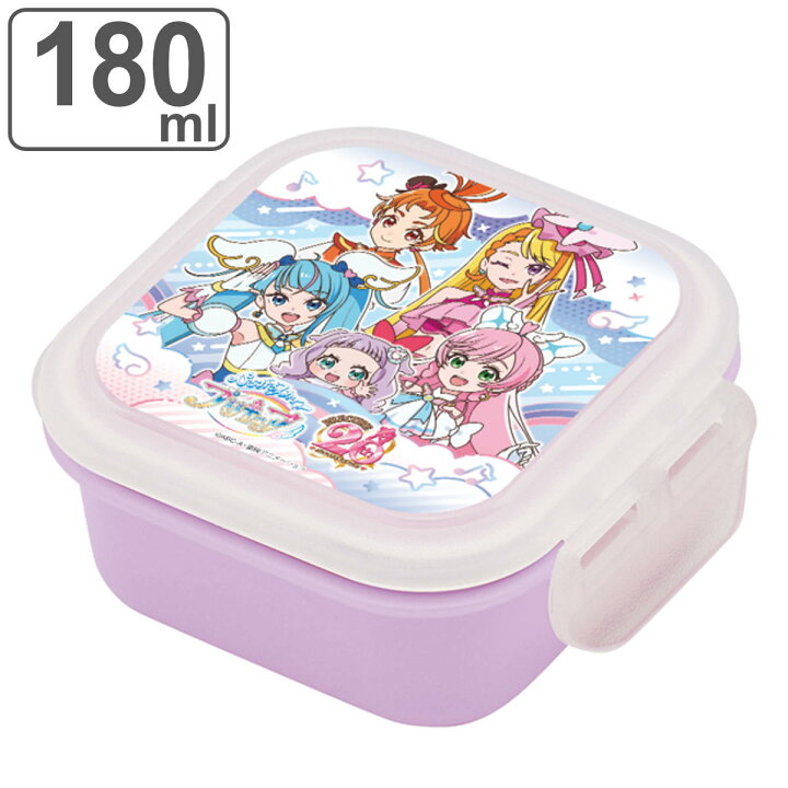 楽天市場 弁当箱 1段 180ml 抗菌 デリシャスパーティプリキュア プリキュア 食洗機対応 レンジ対応 お弁当箱 ランチボックス 食洗機ok レンジok お弁当 弁当 保存容器 幼稚園 保育園 キッズ リビングート 楽天市場店