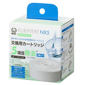 浄水カートリッジ 浄水器 高性能小型浄水器 クリピーレ NX5 交換用カートリッジ 2個入り （ 交換カートリッジ 交換用 専用カートリッジ 浄水蛇口NX5専用 5項目除去 家庭用 浄水蛇口 浄水 蛇口 ろ過 濾過 蛇口用品 蛇口用 蛇口グッズ ）