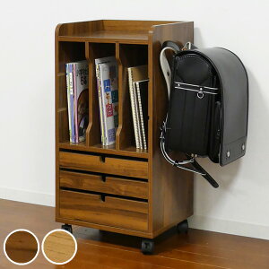 ランドセルラック A4収納 ワゴンラック 背面化粧仕上げ 幅36.5cm ( 送料無料 ランドセル収納 本棚 収納棚 ランドセル置き お片づけラック 教科書ラック キッズラック ラック 収納 キッズ家具
