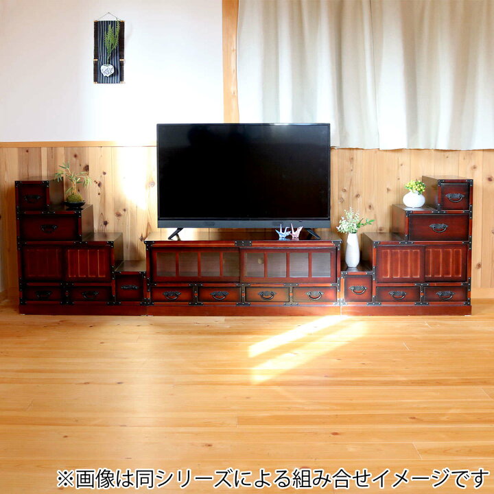 楽天市場】テレビ台 民芸調 桐製 和風ローボード 幅100cm （ 送料無料 