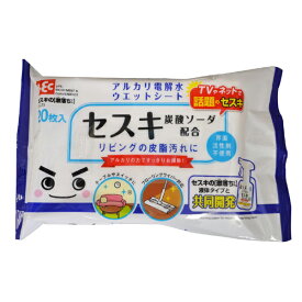 激落ちくん セスキ激落ちシート 20枚入 （ ウェットシート フローリング 掃除 炭酸ソーダ配合 アルカリ電解水 拭き掃除 床拭き レック フローリングワイパー アルカリ電解水クリーナー 清掃用ワイパー シート 掃除用具 ）