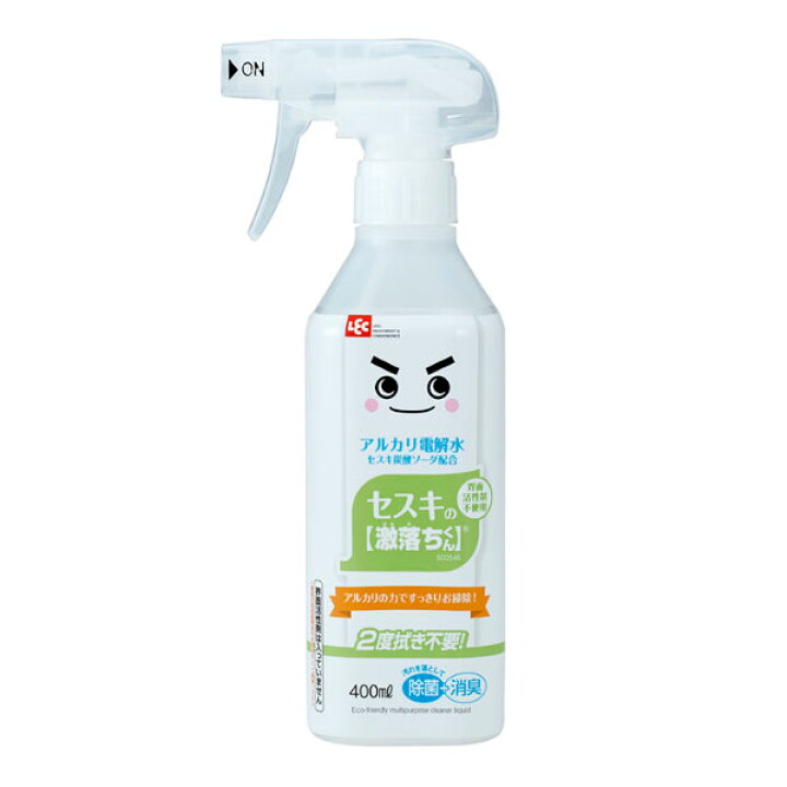 楽天市場 アルカリ電解水 本体 激落ちくん セスキの激落ちくん 400ml 除菌 消臭 セスキ キッチン 油汚れ レンジ 電子レンジ リビング 掃除 清掃 汚れ 手あか ヤニ 自然素材 2度拭き不要 おもちゃ ペット用品 リビングート 楽天市場店
