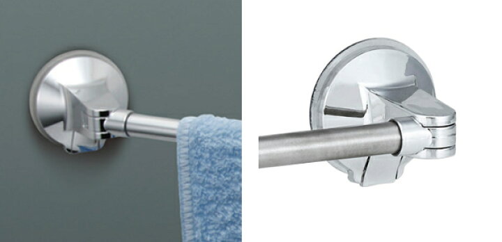 楽天市場 タオルハンガー 全長33cm 53cm 吸盤 伸縮 ステンタオル掛けレバー式 タオル掛け 洗面所 壁 タオルバー タオルホルダー 吸盤タイプ 伸縮式 ステンレス コーナー 角 タイル レバー 浴室 キッチン 洗濯機 タオル 強力吸盤 リビングート 楽天市場店