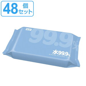 おしり拭き ふんわりおしりふき 水99.9% 80枚入り 48個セット ( 送料無料 おしりふき お尻ふき お尻拭き 純水 99.9% 日本製 赤ちゃん ベビー レック LEC パラベンフリー ノンアルコール 無添加