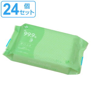 ウェットティッシュ 水99.9 手口ふき 80枚入り 24個セット ( 送料無料 ウェットシート 手口拭き セット 純水 99.9% 食事介助 介護 高齢者 日本製 おてふき お手拭き パラベンフリー ノンアルコ
