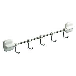 フック 5連フック マグネットタイプ ( 収納 引っ掛け 吊り下げ L字型 5連 可動式 スライド キッチン マグネット 磁石 耐荷重1.2kg 掛け 小物掛け 冷蔵庫 キッチンツール ツールフック 小物フッ