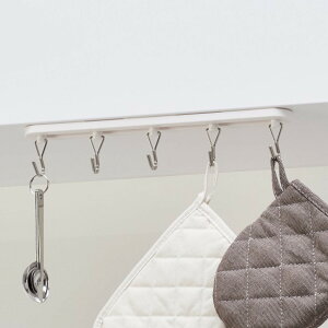 フック 粘着5連フリーフック 木ねじ付き 耐荷重2.5kg ( 粘着フック 収納 壁掛け 吊り下げ 壁面収納 粘着テープ 小物掛け ネジ 小物収納 引っ掛け 冷蔵庫 洗濯機 小物フック 収納フック キッチ